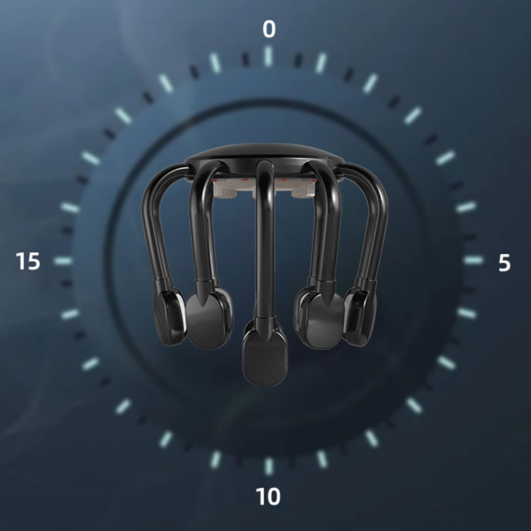 Massager della testa intelligente con luci rosse